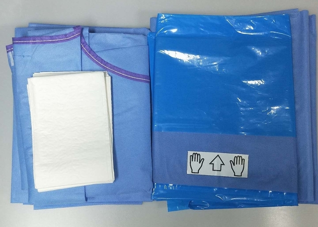 Sterile Surgical Bag In Operating Room Birth Delivery Table Drape Included