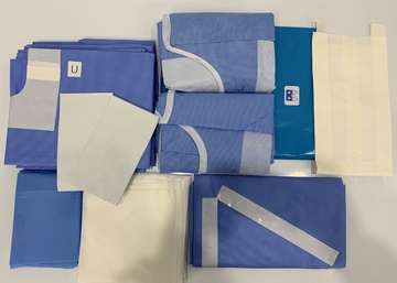 Medical Sterile Surgical Packs Lower Extremity , Hand Leg Drape Angiography Pack