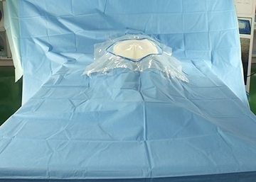 Hospital Sterile Surgical Drapes Cesarean Delivery Fenestration With Surgical Film