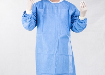Blue 35g 45g SMS SMMS Disposable Sterile Surgical Gown Anti Static