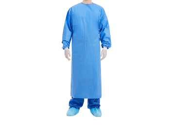 Non Woven Disposable sterile surgical gown Blue Reinforced Surgical Gown