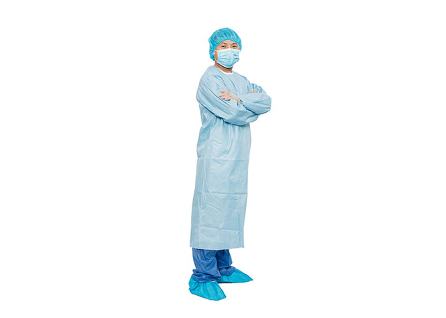 Long Sleeve Medical Spunlace 68g Disposable Surgical Gown