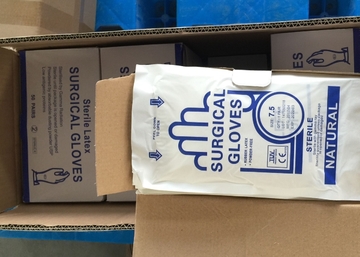 Medical Grade Sterile Latex Gloves Powdered Disposable Doctor Gloves