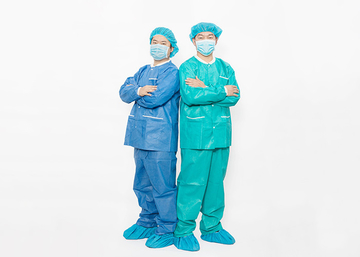 Long Sleeve SMS / Spunlace XXXL Disposable Surgical Gown