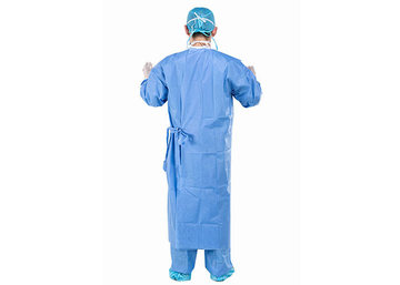 Sterile Blue 35g 45g SMS SMMS Disposable Surgical Gown
