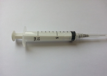 Conventional Disposable Surgical Accessories Plastic Storage Syringe With Luer Lock Tip