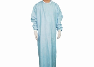 Blue Spunlace Surgical Gowns Disposable Hospital Gowns Soft Non Woven