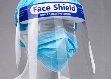 Fog Resistant 0.25mm 32*22cm Transparent Face Shield
