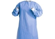 Doctor Patient Disposable Protective Gowns Non Woven Reinforced Eco Friendly